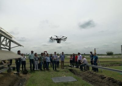 Demostración del uso de drones