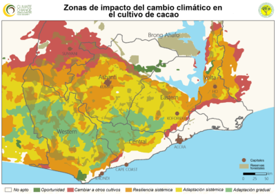 Gradiente del impacto del cambio climático