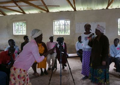 Farmers practice interview techniques