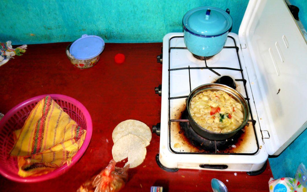 Only tortillas and beans
